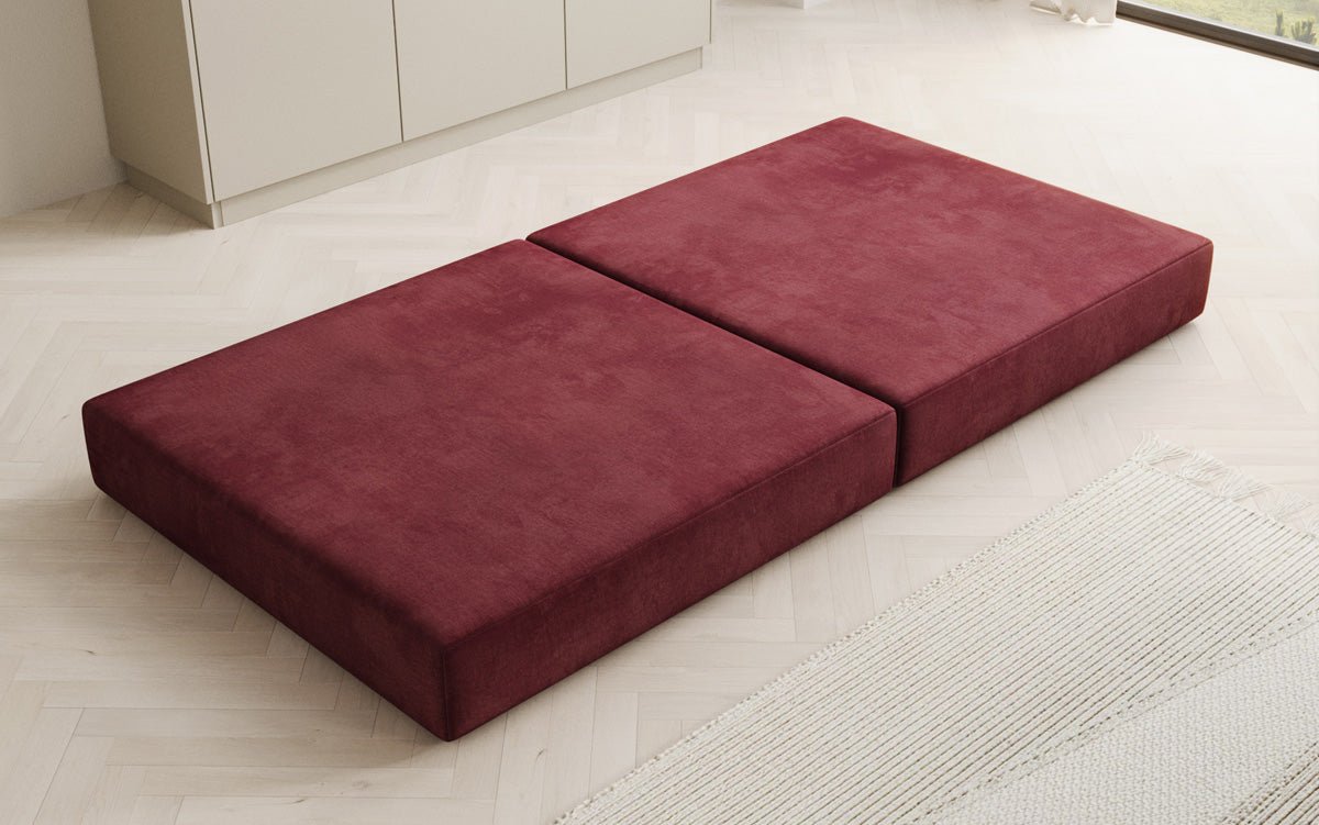 Beistellhocker Lazy i Velour