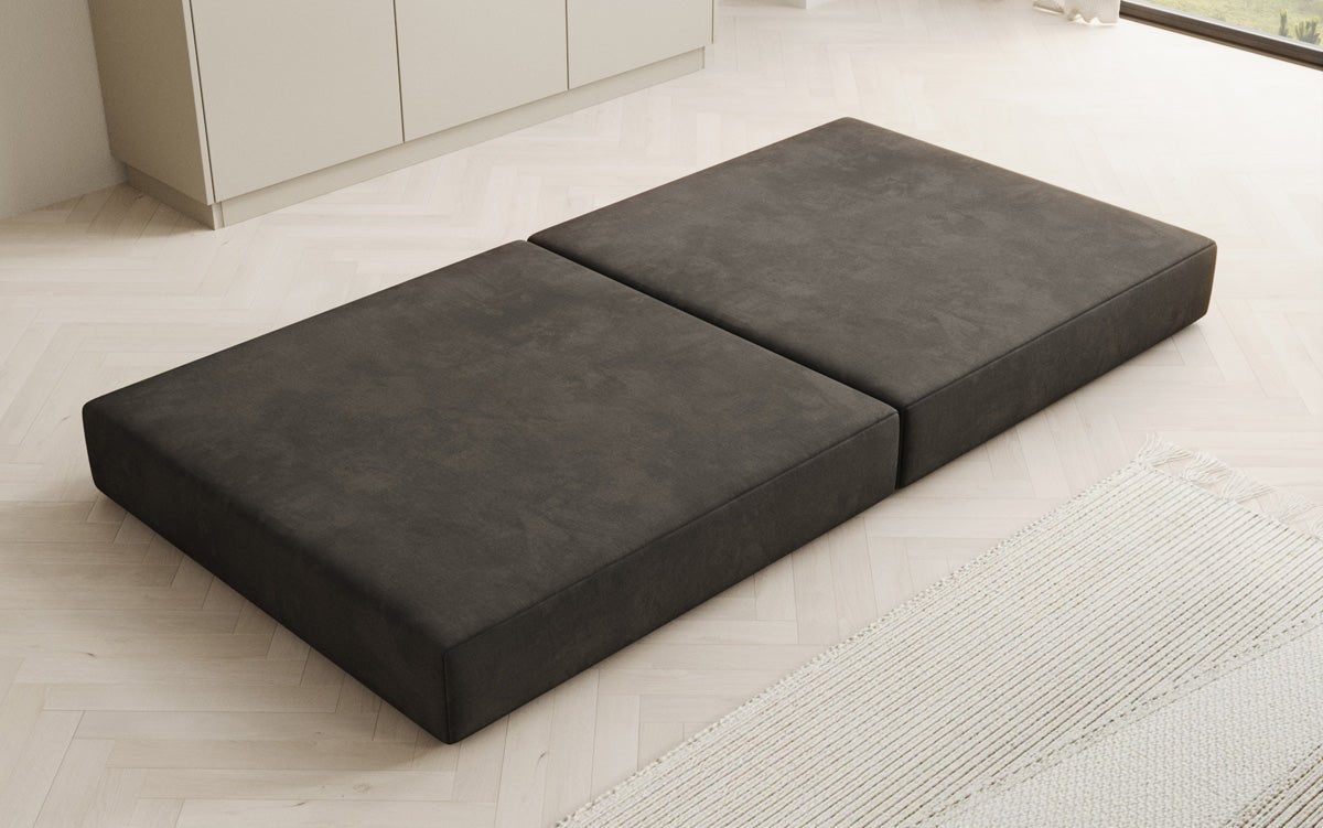Beistellhocker Lazy i Velour