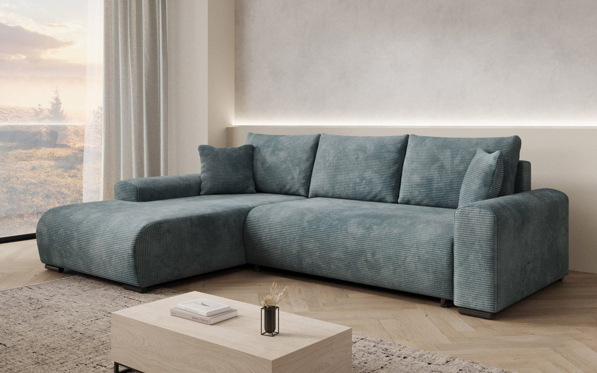 Designer Sofa Hanna mit Schlaffunktion und Stauraum