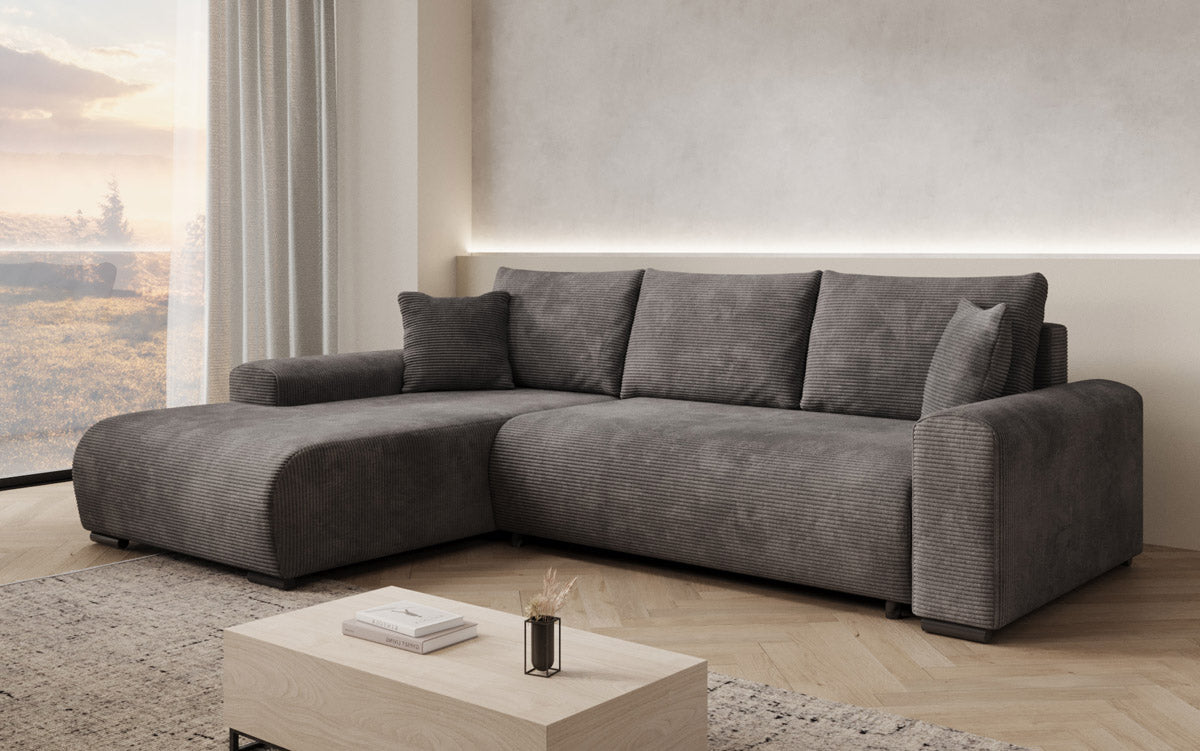 Designer Sofa Hanna mit Schlaffunktion und Stauraum