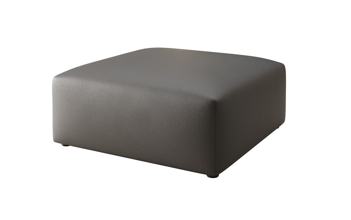 Beistellhocker 80 cm Snug aus Echtleder