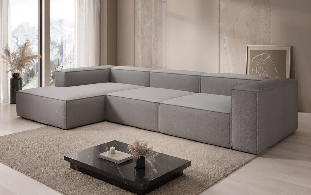 Designer Sofa Lesley L in Bouclé