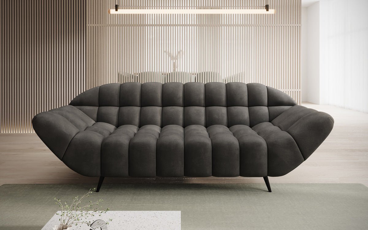 Designer 2 Sitzer Sofa Amora in Samt