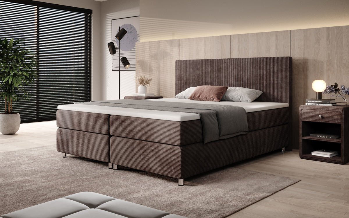 Boxspringbett Athene in Cord