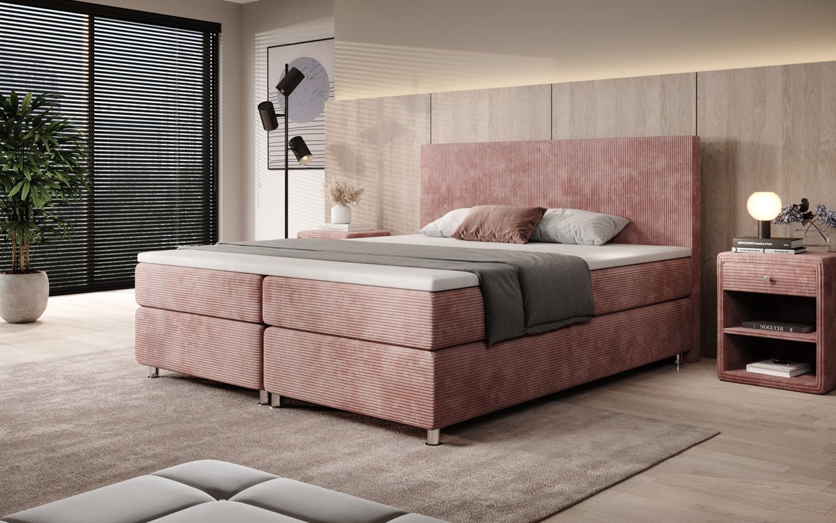 Boxspringbett Athene in Cord