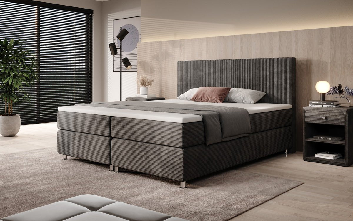 Boxspringbett Athene in Cord