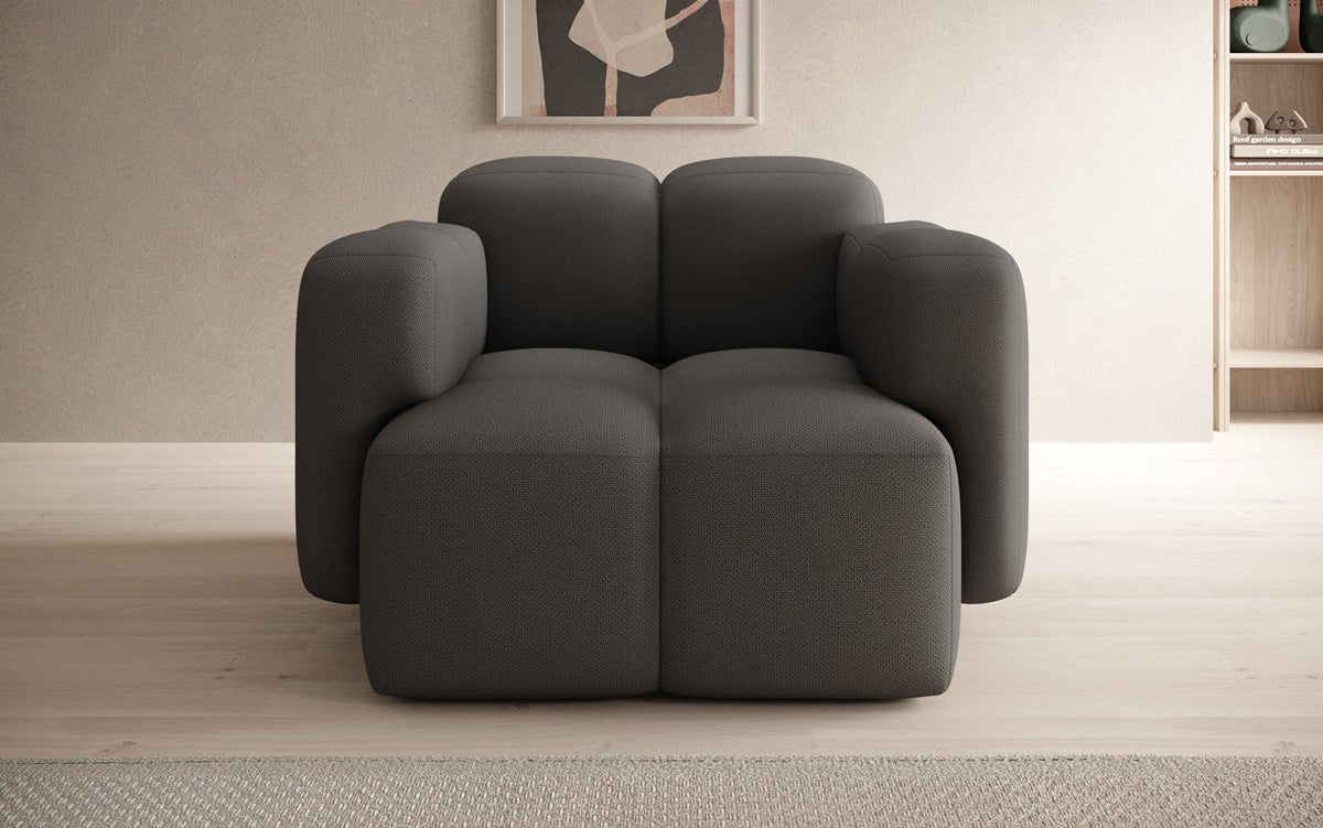 Designer Sofa-Sessel Celly in Stoff
