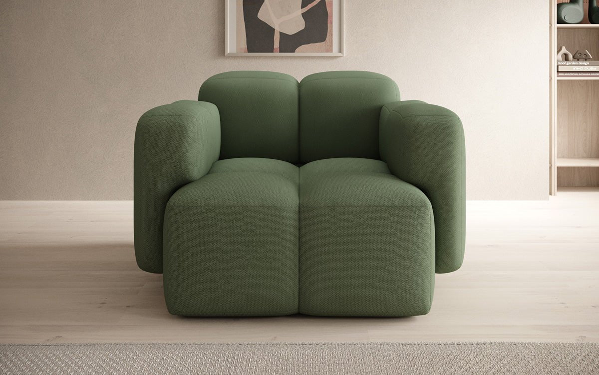 Designer Sofa-Sessel Celly in Stoff