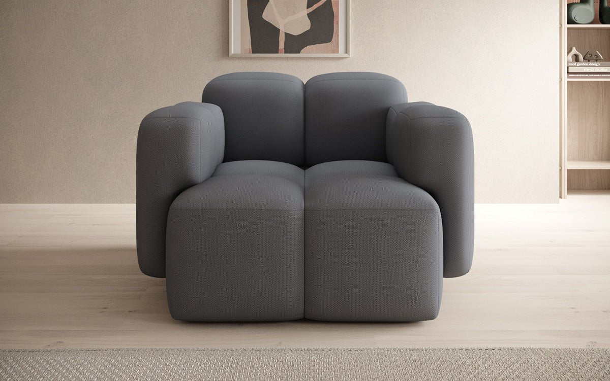 Designer Sofa-Sessel Celly in Stoff