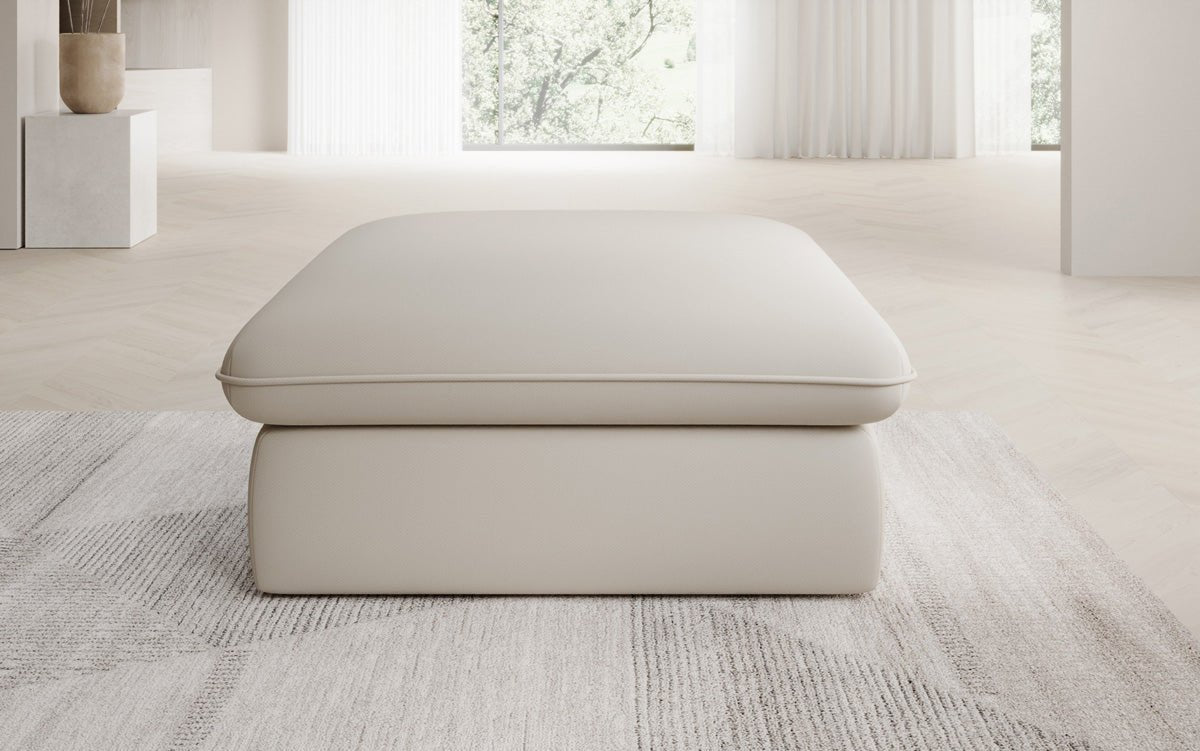 Beistellhocker Cuddle in Stoff 90x90cm