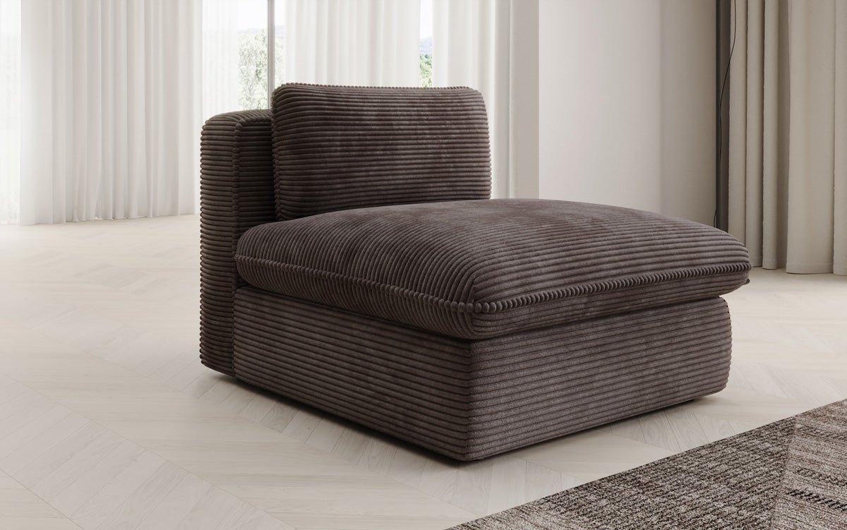 Designer Sofa-Lænestol Cuddle i Cordfløjl