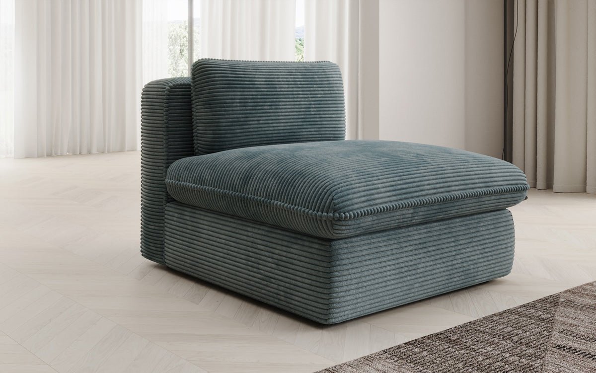 Designer Sofa-Lænestol Cuddle i Cordfløjl