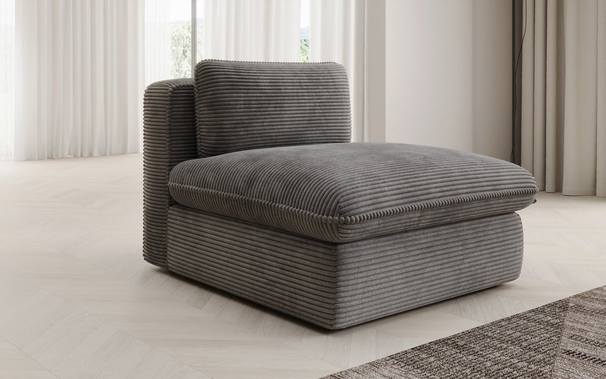 Designer Sofa-Lænestol Cuddle i Cordfløjl