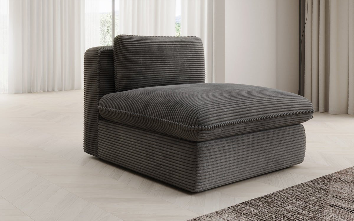 Designer Sofa-Lænestol Cuddle i Cordfløjl