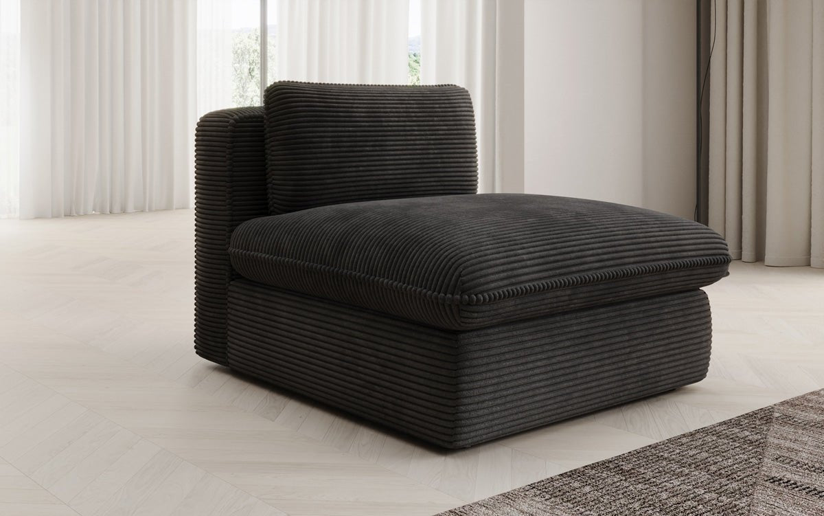 Designer Sofa-Lænestol Cuddle i Cordfløjl