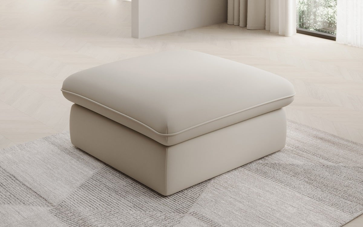 Beistellhocker Cuddle in Stoff 90x90cm
