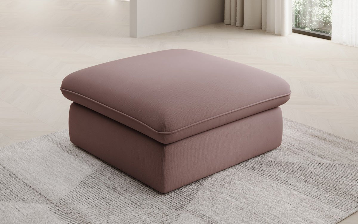 Beistellhocker Cuddle in Stoff 90x90cm