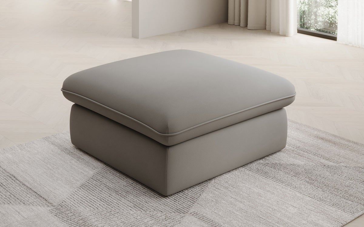 Beistellhocker Cuddle in Stoff 90x90cm