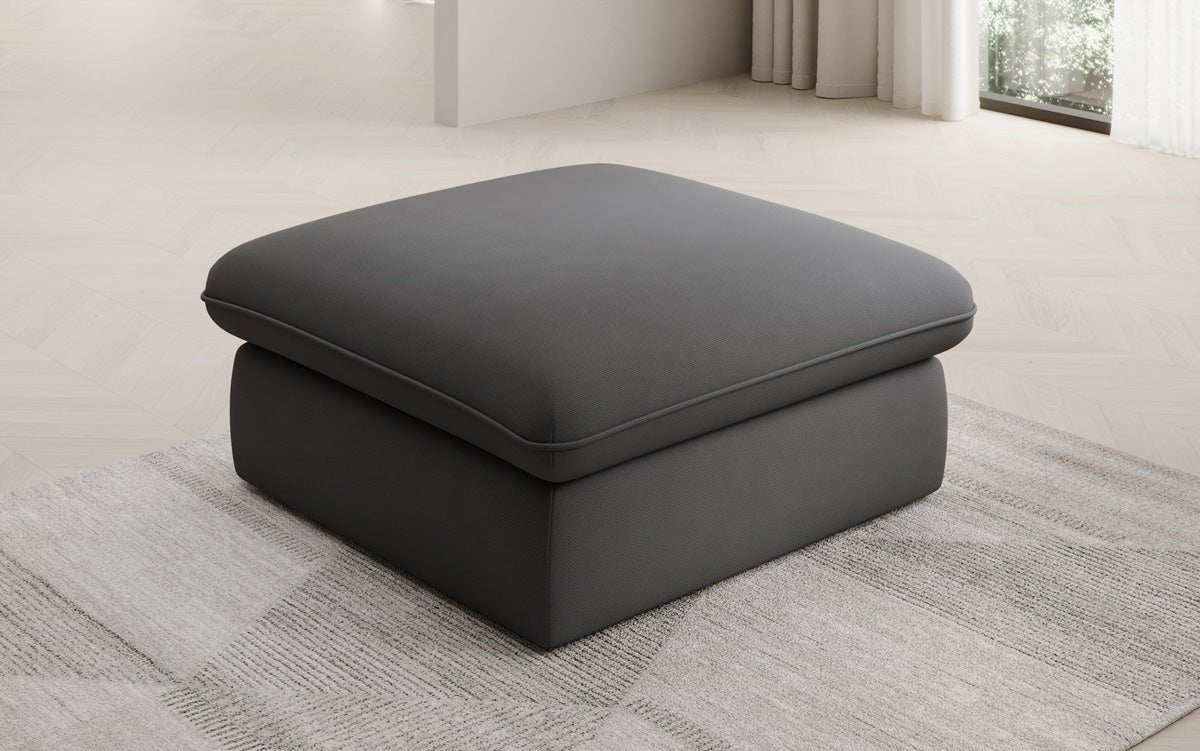 Beistellhocker Cuddle in Stoff 90x90cm