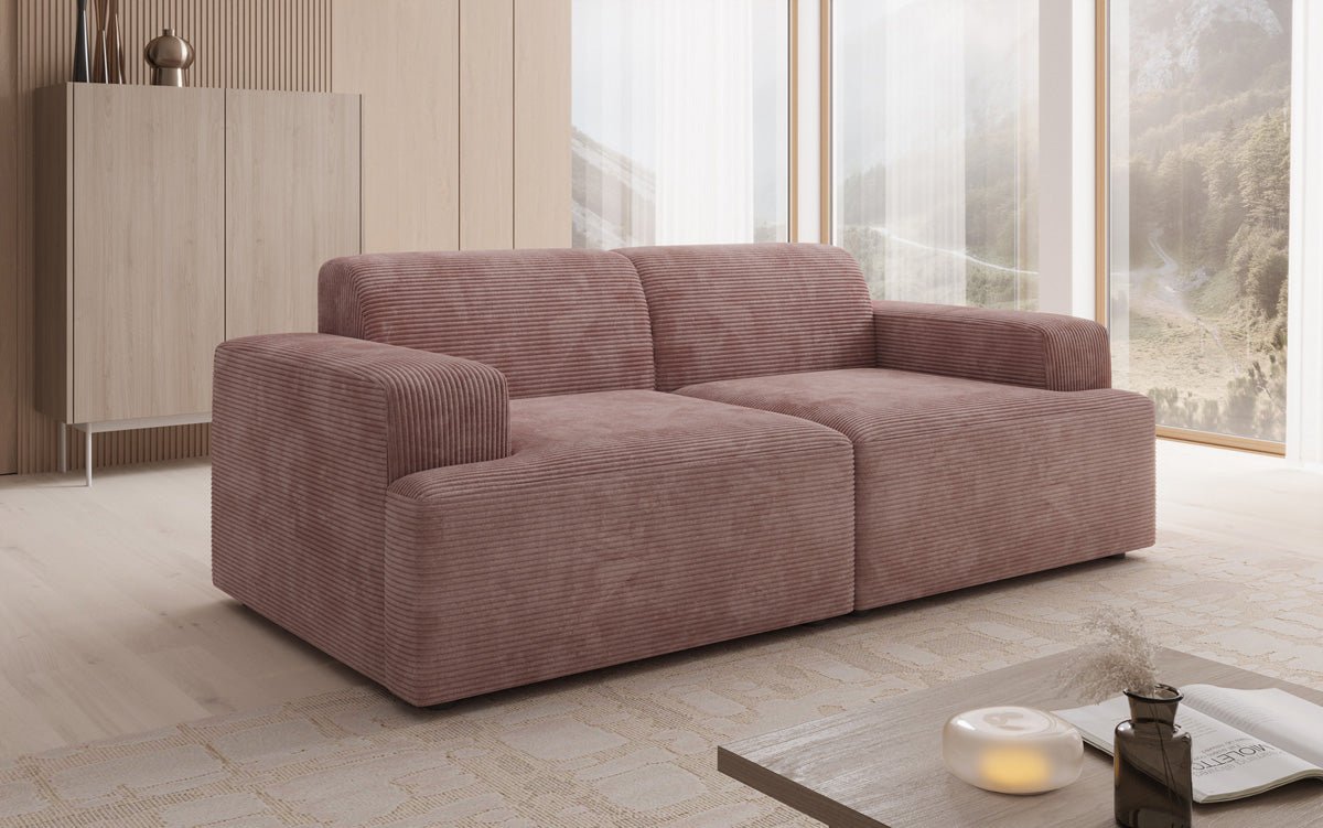 Designer 2 Sitzer Sofa Monza in Cord