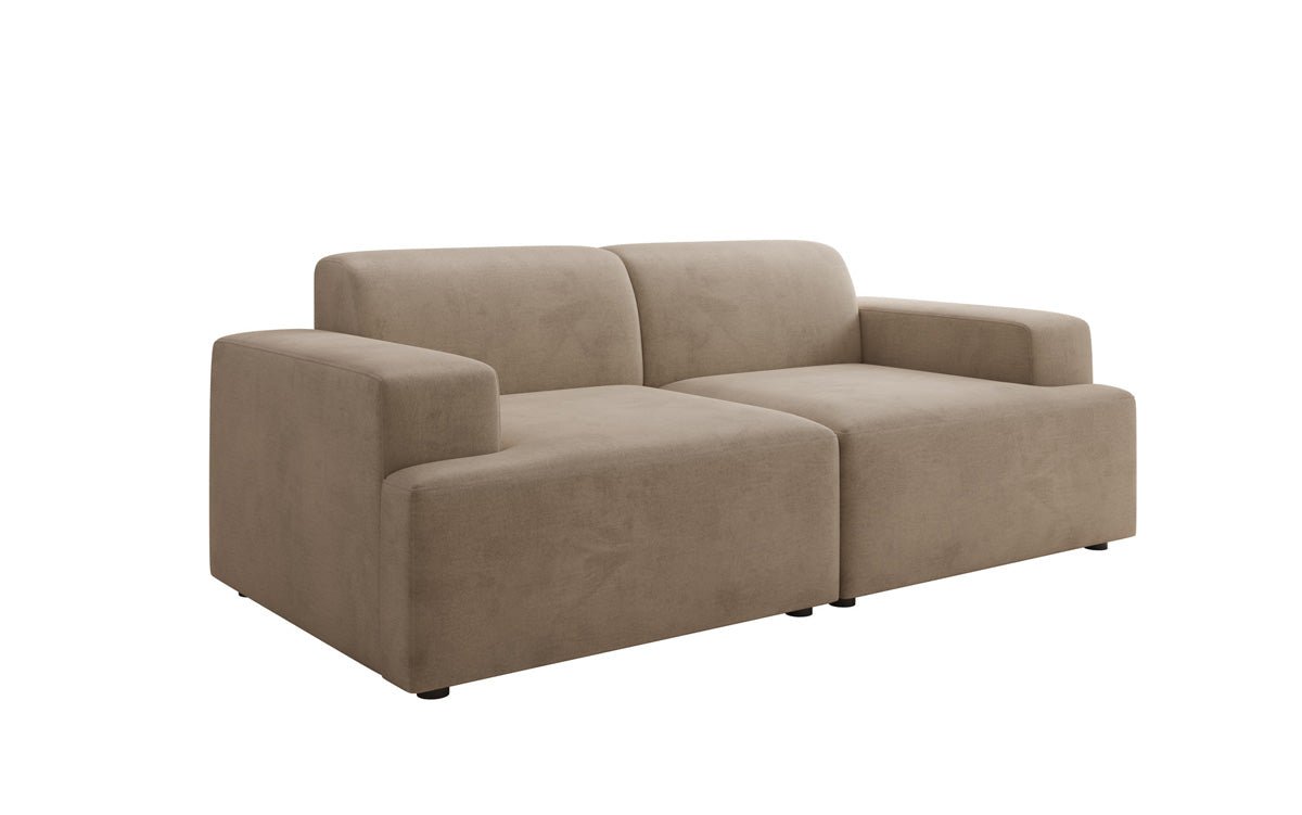 Designer 2 Sitzer Sofa Monza in Samt