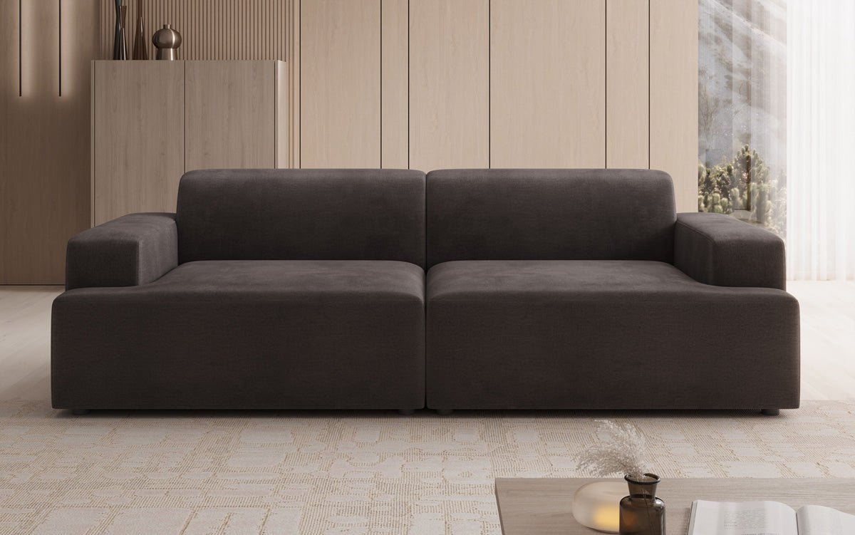 Designer 3 Sitzer Sofa Monza in Samt