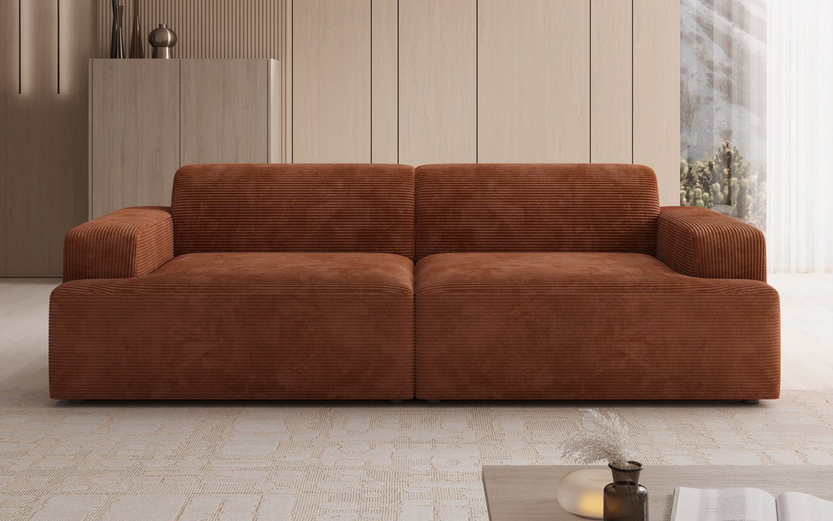 Designer 3 Sitzer Sofa Monza in Cord