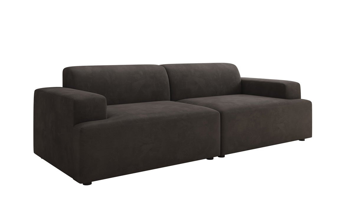 Designer 3 Sitzer Sofa Monza in Samt