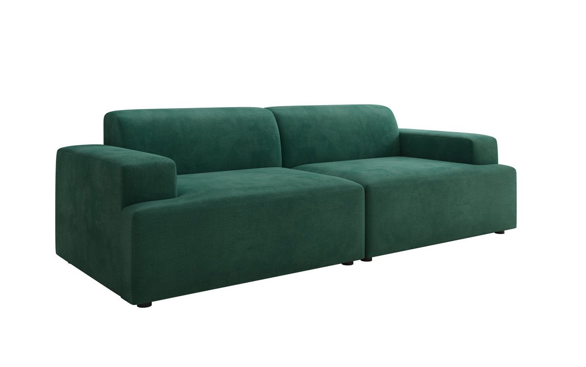 Designer 3 Sitzer Sofa Monza in Samt