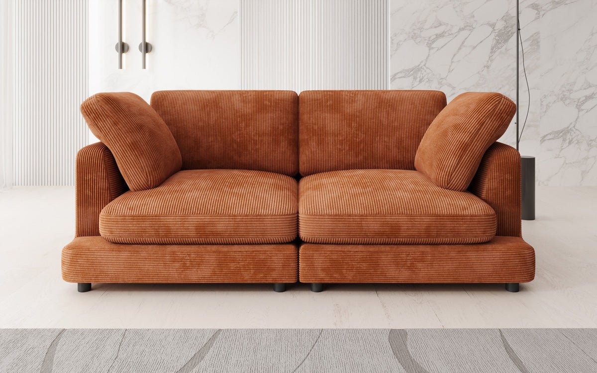 Designer 2 Sitzer Sofa Thalessa in Cord