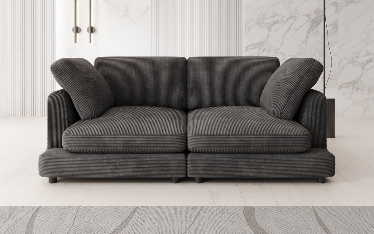Designer 2 Sitzer Sofa Thalessa in Cord