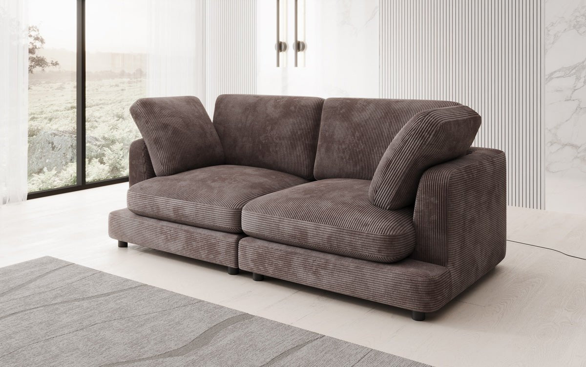 Designer 2 Sitzer Sofa Thalessa in Cord
