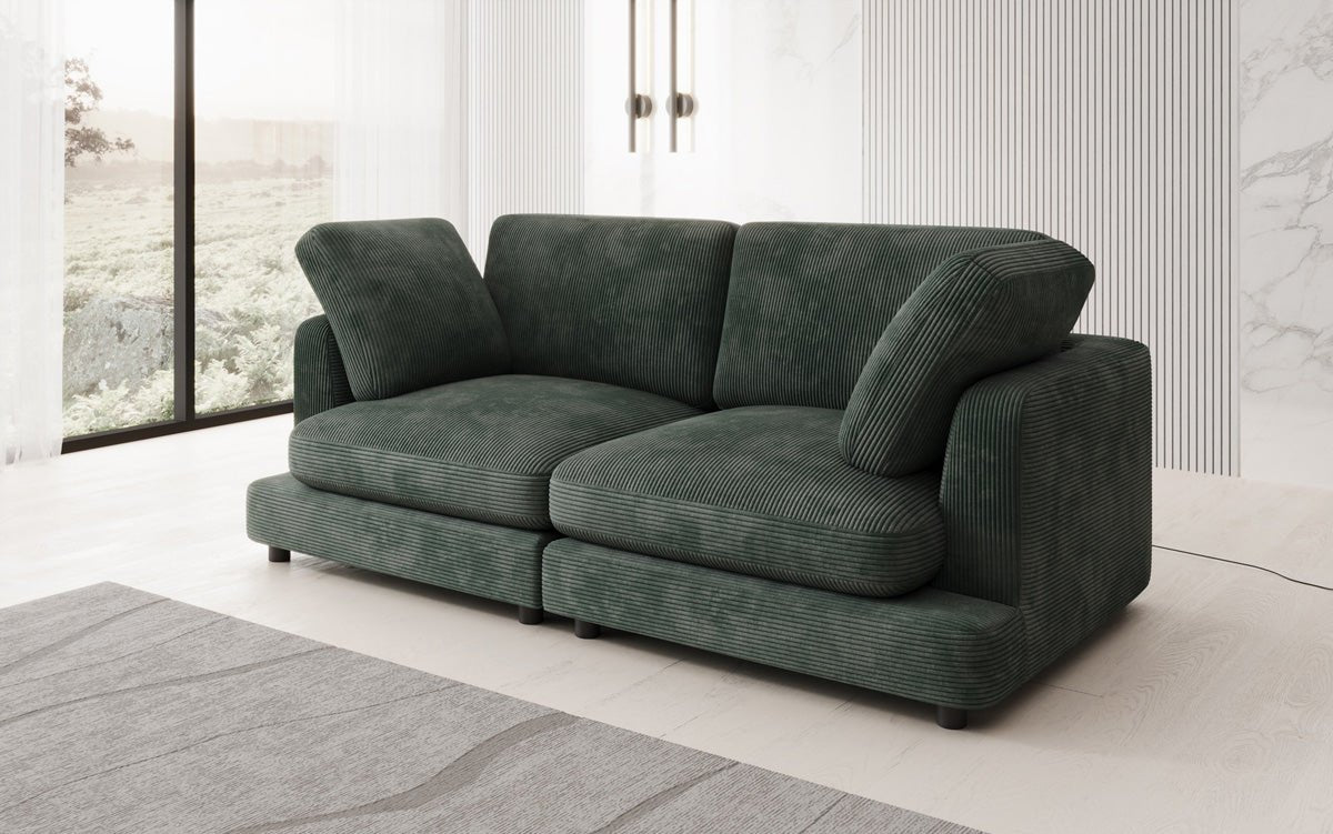 Designer 2 Sitzer Sofa Thalessa in Cord