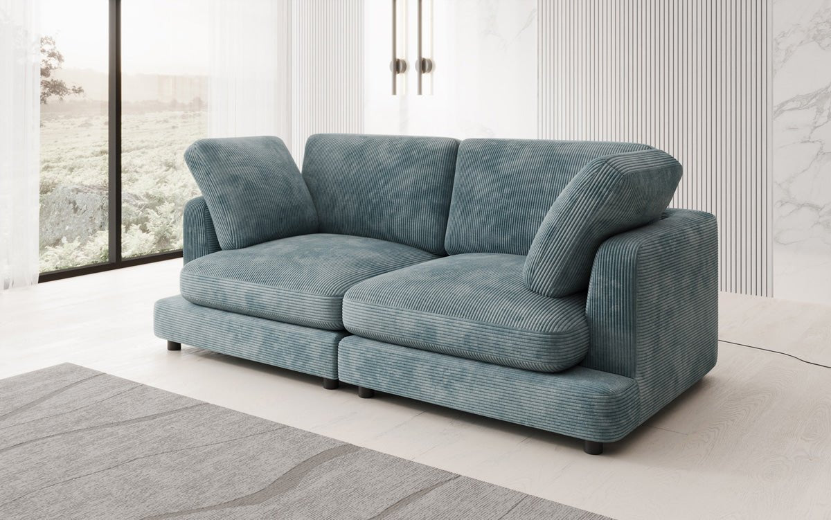Designer 2 Sitzer Sofa Thalessa in Cord