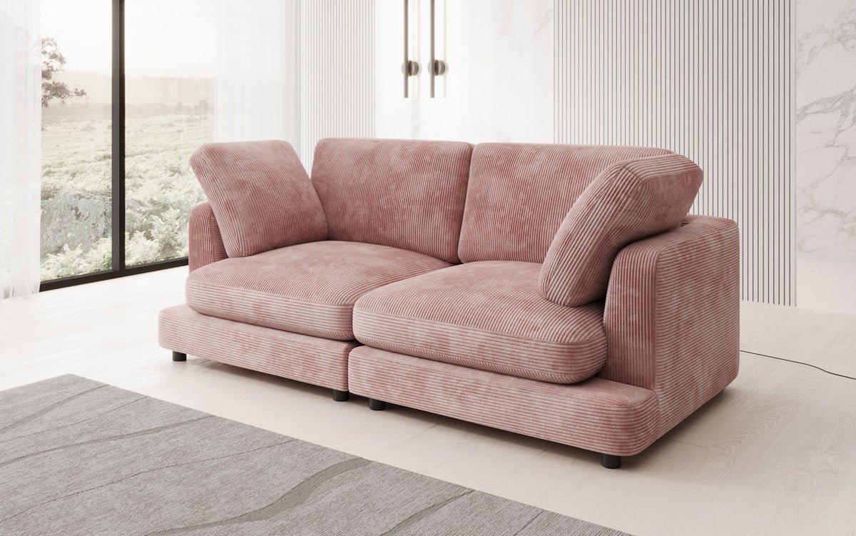 Designer 2 Sitzer Sofa Thalessa in Cord