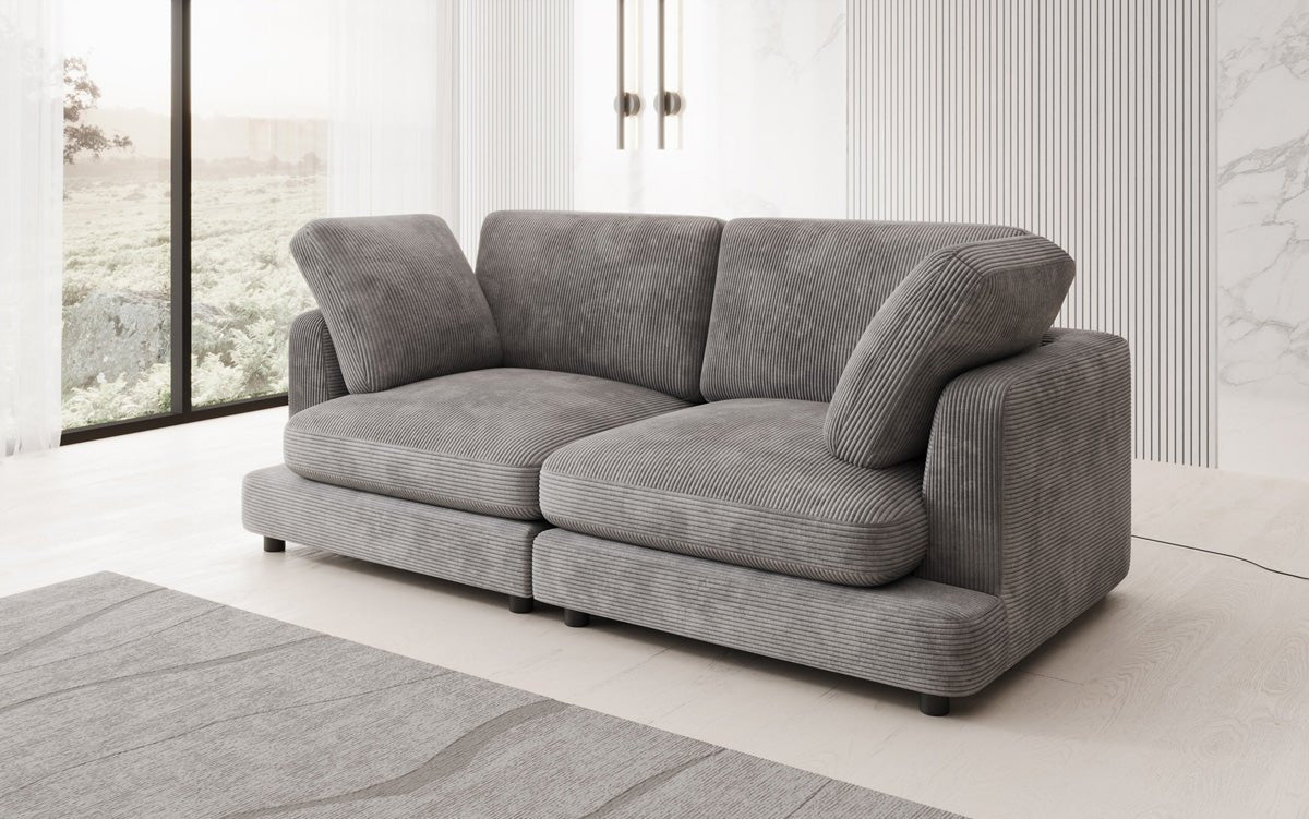 Designer 2 Sitzer Sofa Thalessa in Cord