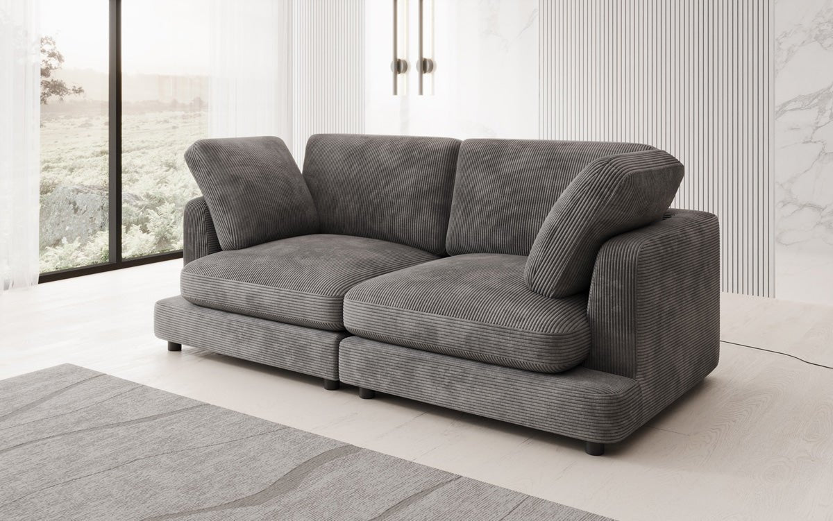 Designer 2 Sitzer Sofa Thalessa in Cord