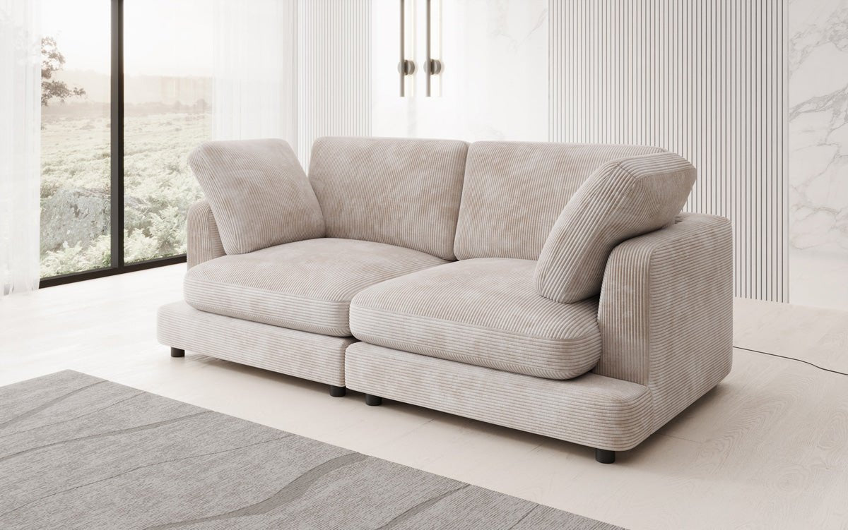 Designer 2 Sitzer Sofa Thalessa in Cord