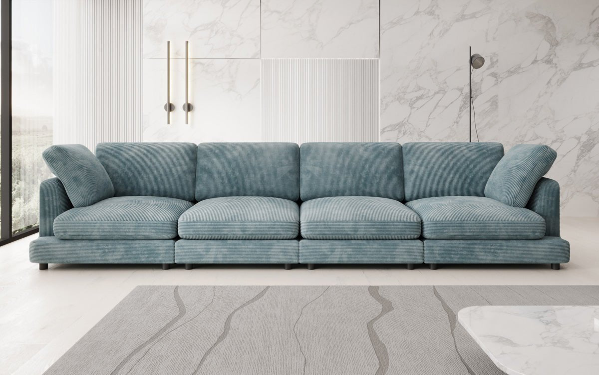 Designer 4 Sitzer Sofa Thalessa in Cord