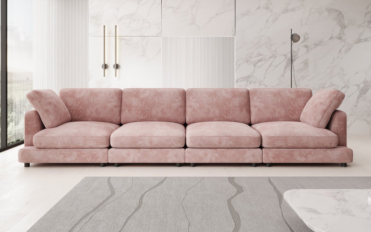 Designer 4 Sitzer Sofa Thalessa in Cord