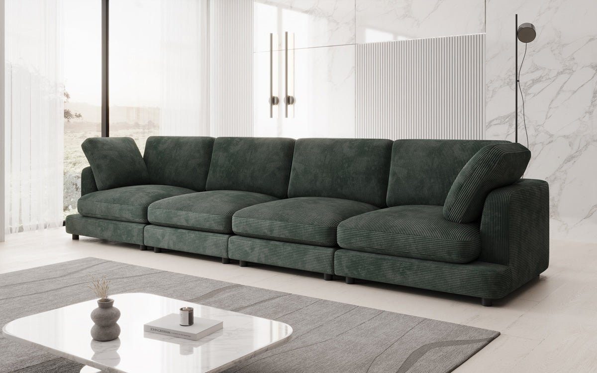 Designer 4 Sitzer Sofa Thalessa in Cord