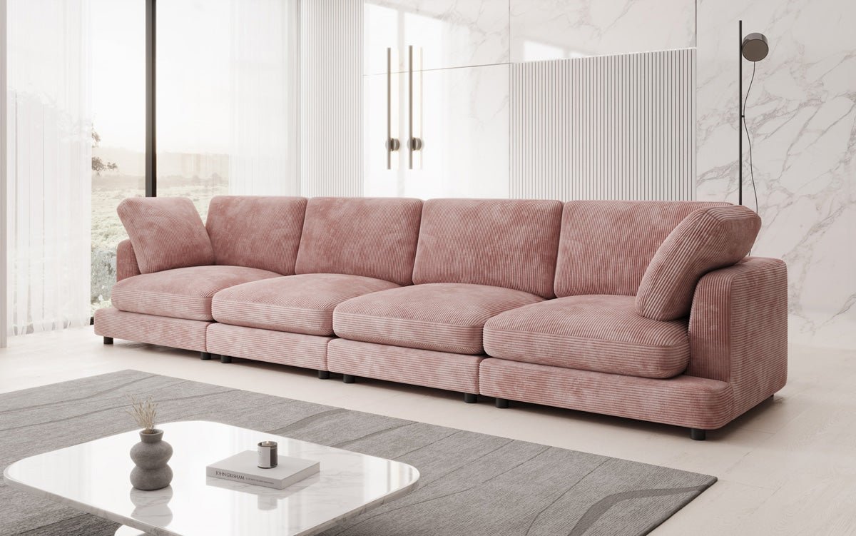 Designer 4 Sitzer Sofa Thalessa in Cord