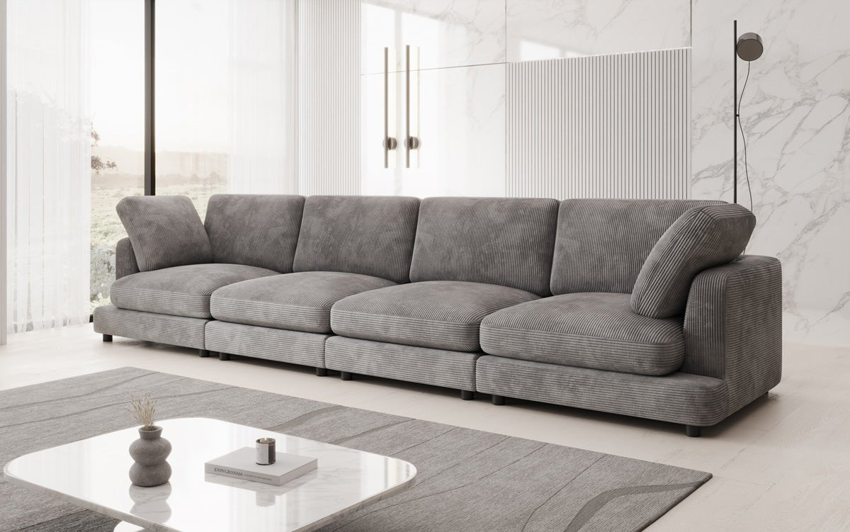Designer 4 Sitzer Sofa Thalessa in Cord