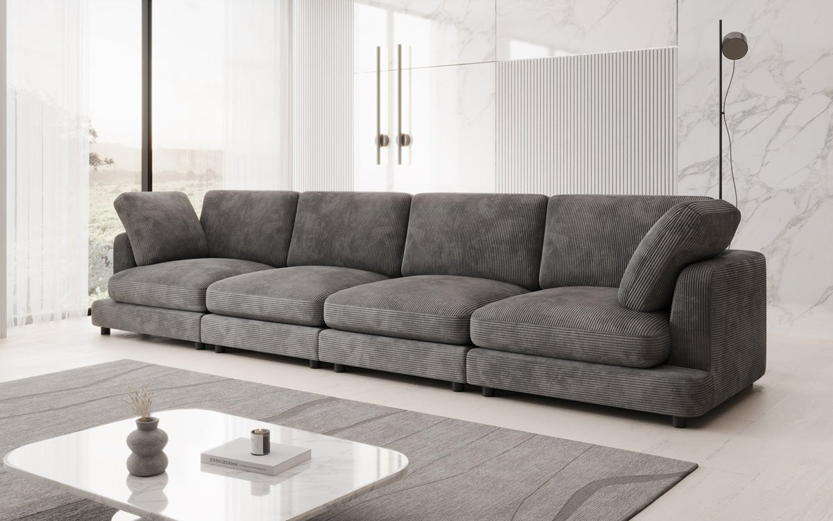 Designer 4 Sitzer Sofa Thalessa in Cord