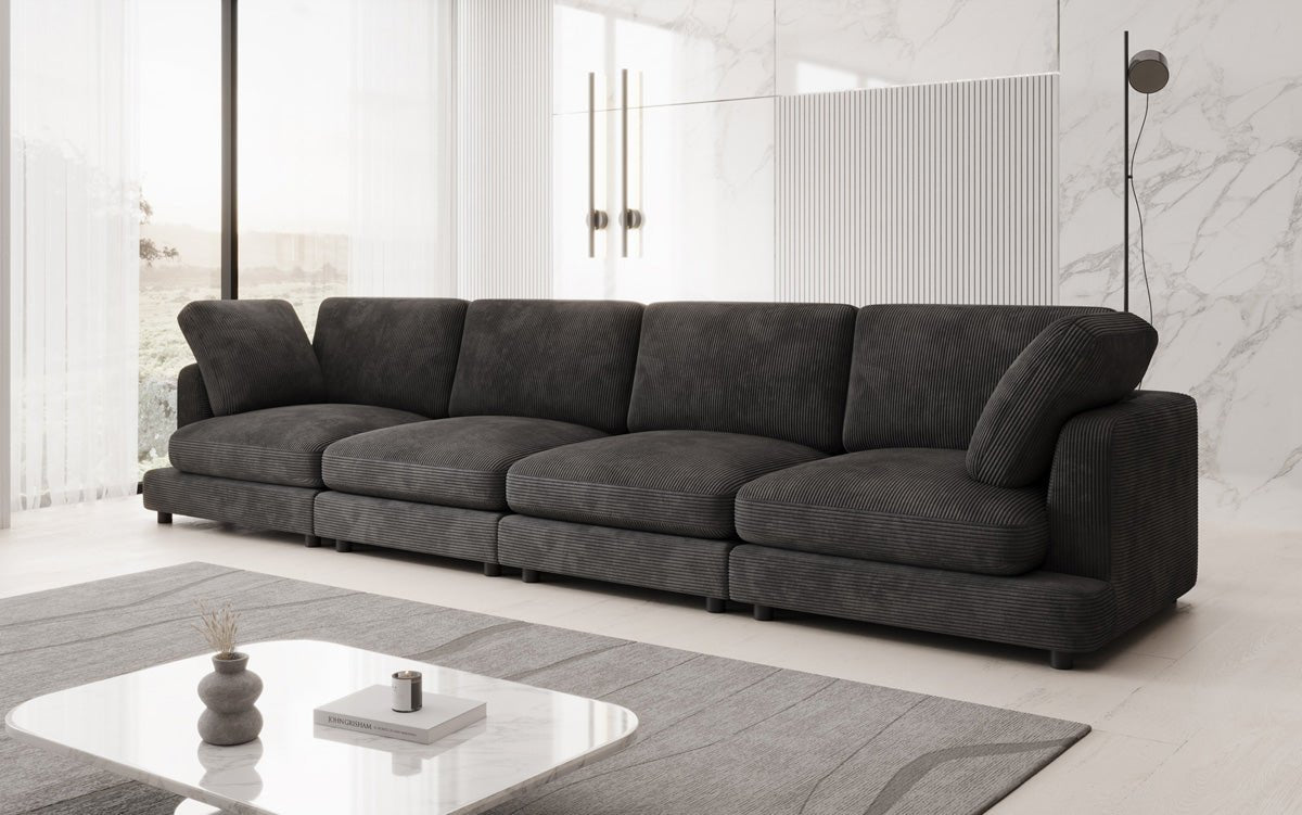 Designer 4 Sitzer Sofa Thalessa in Cord