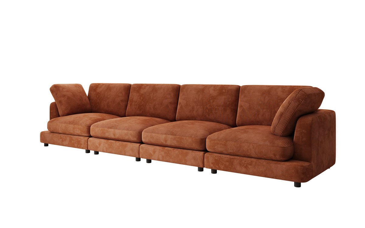 Designer 4 Sitzer Sofa Thalessa in Cord