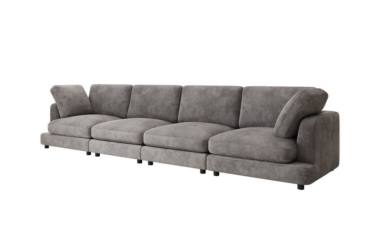 Designer 4 Sitzer Sofa Thalessa in Cord