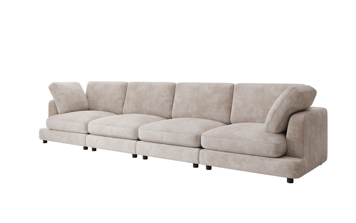 Designer 4 Sitzer Sofa Thalessa in Cord