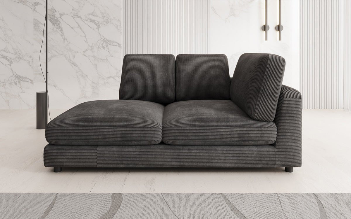 Designer Chaiselounge/Sofa Thalessa in Cord