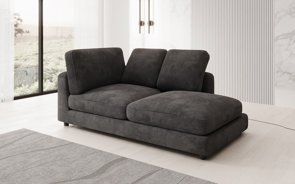 Designer Chaiselounge/Sofa Thalessa in Cord